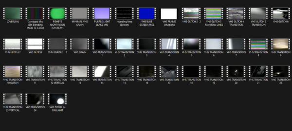 VHS OVERLAYS